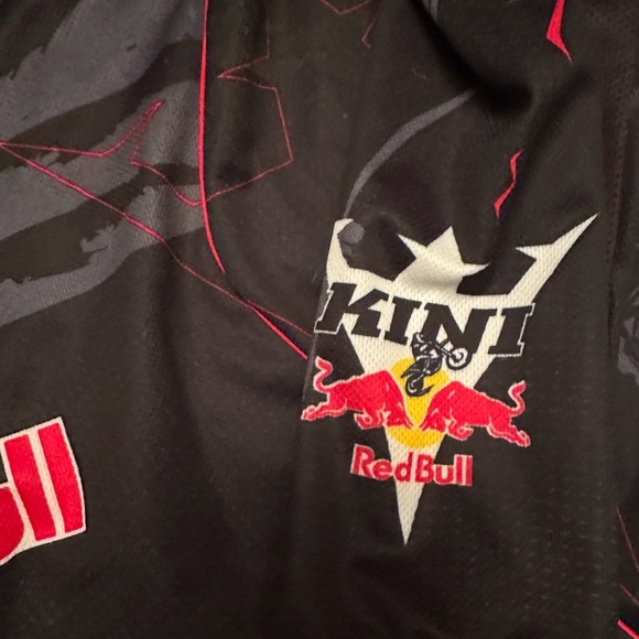 Kini Red Bull Motorcross Racing Jersey Men’s Size XL Red Black yellow - Picture 8 of 10